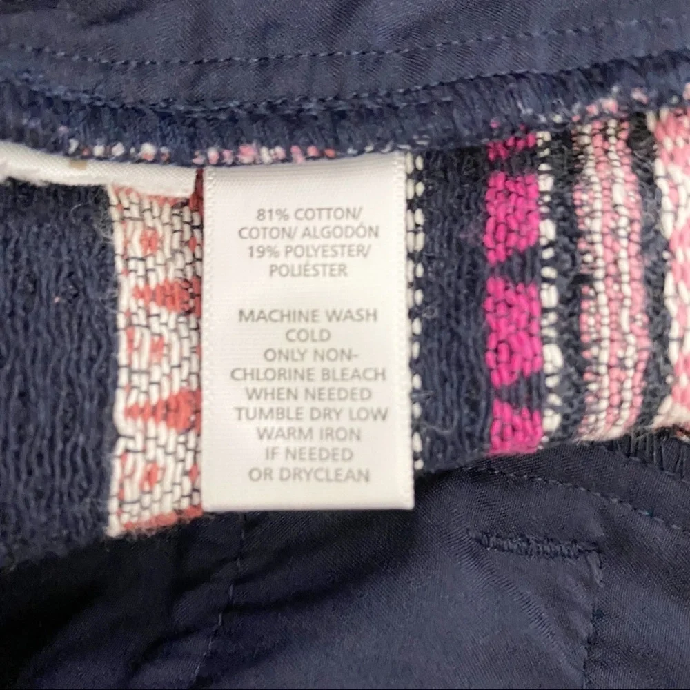 LOFT Riviera Style Stripe Short Shorts Size 6 Southwest Print